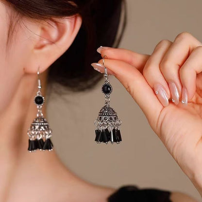 Beaded Earring Gemstone Dangle