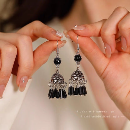 Beaded Earring Gemstone Dangle