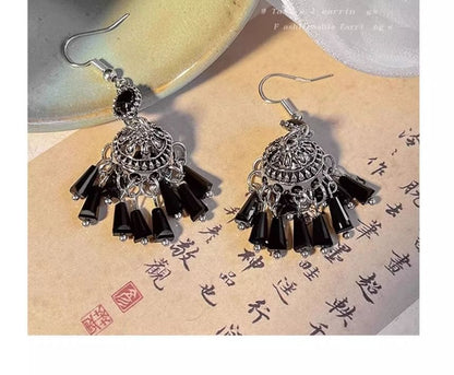 Beaded Earring Gemstone Dangle