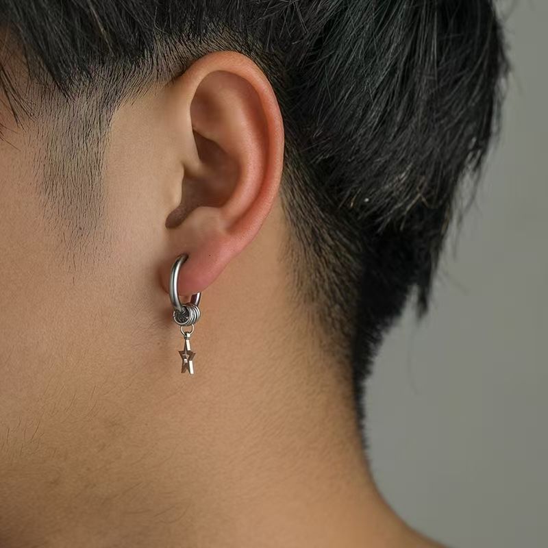 Drop Earring Star Alloy
