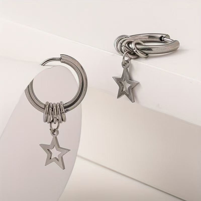 Drop Earring Star Alloy