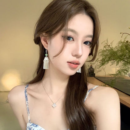 Fringed Earring Alloy Dangle