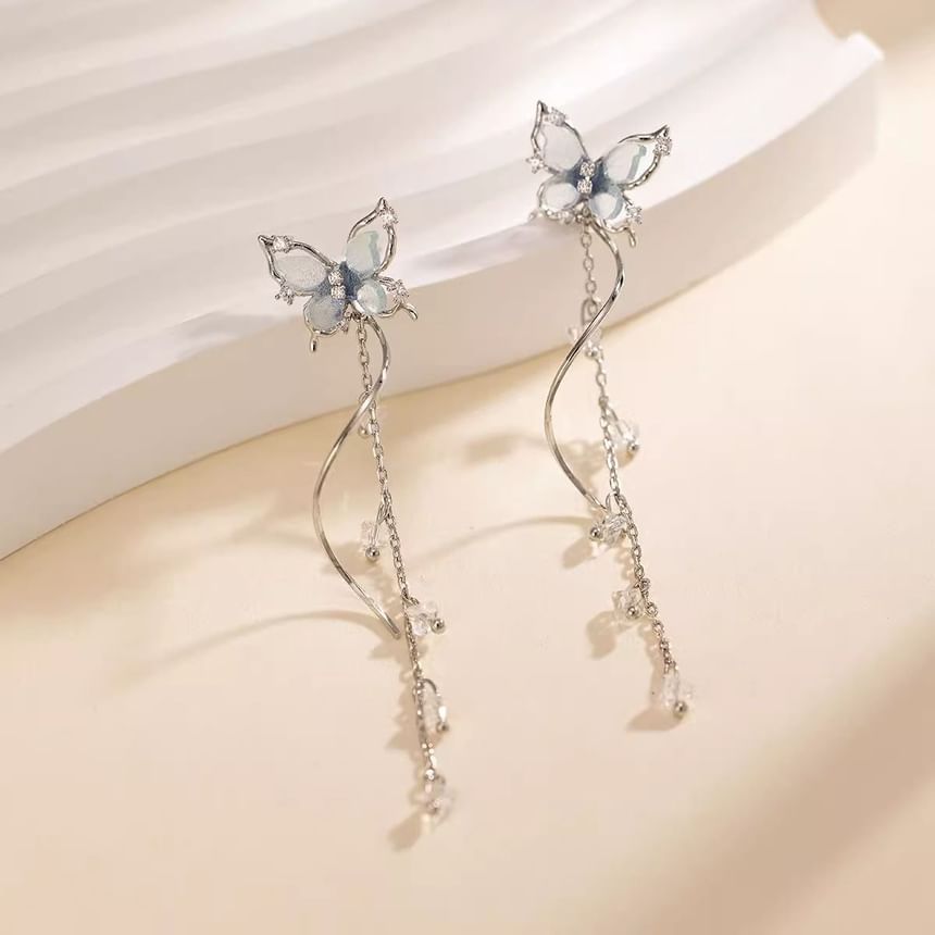 Butterfly Alloy Dangle Earring