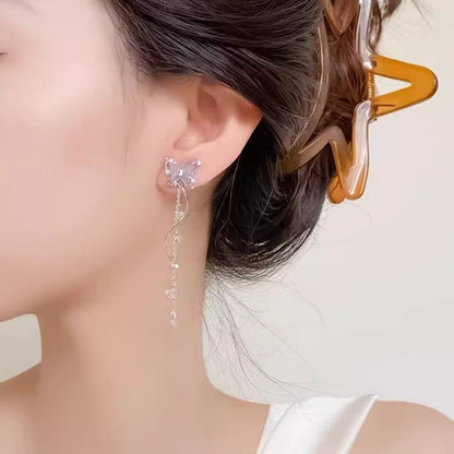 Butterfly Alloy Dangle Earring