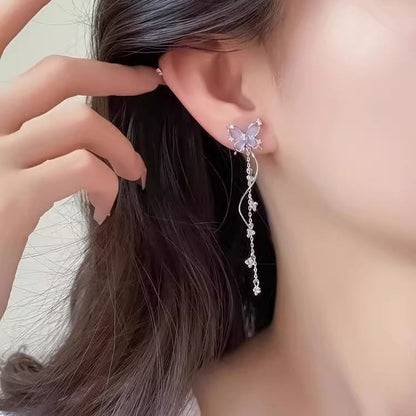 Butterfly Alloy Dangle Earring