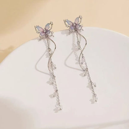 Butterfly Alloy Dangle Earring