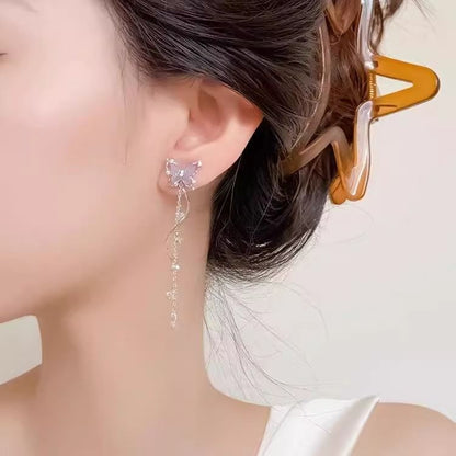 Butterfly Alloy Dangle Earring