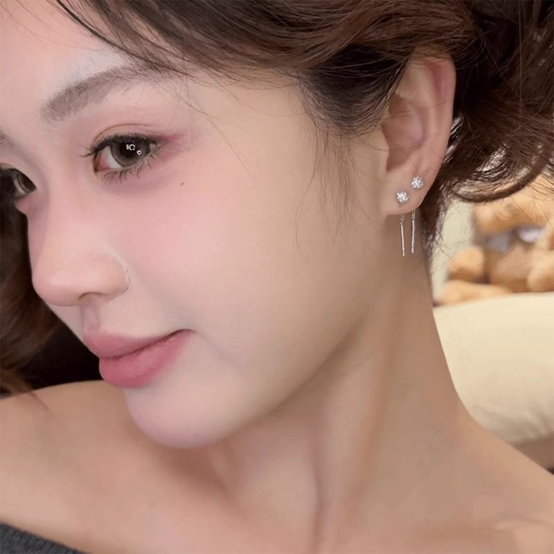 Dangle Alloy Earring Rhinestone