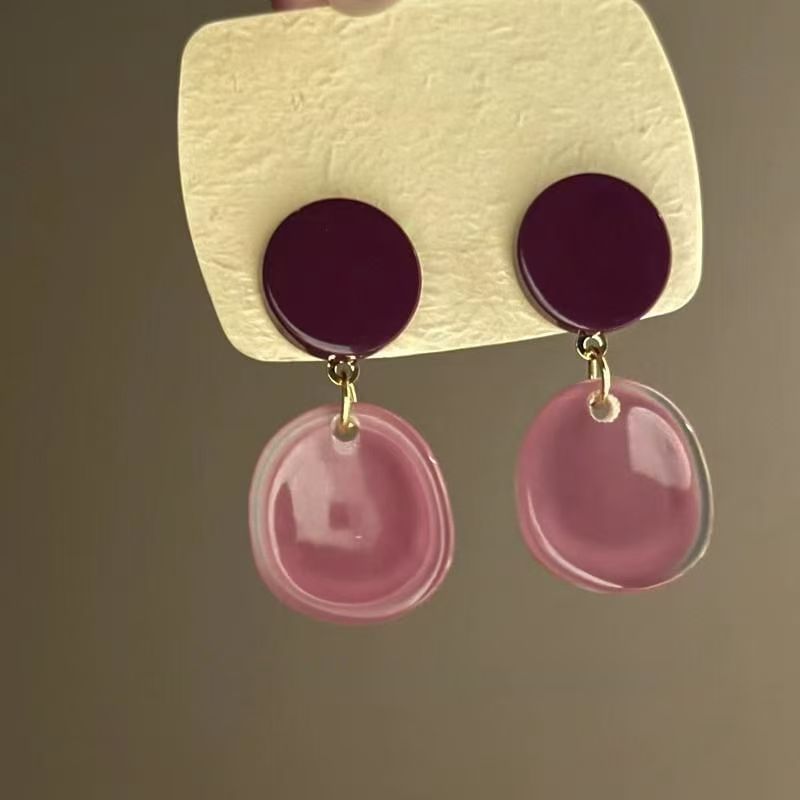 Acrylic Alloy Earring Drop
