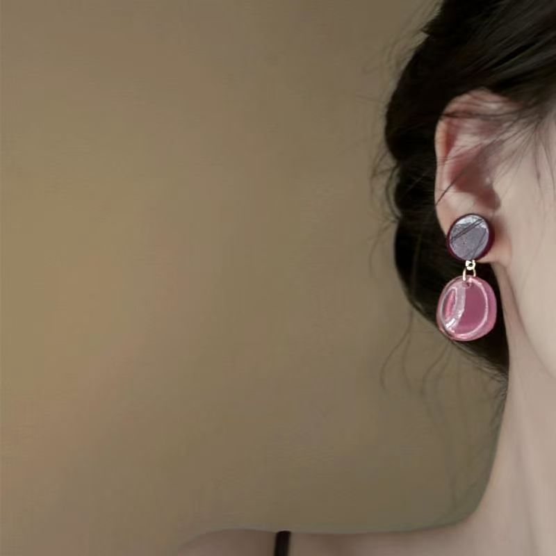 Acrylic Alloy Earring Drop