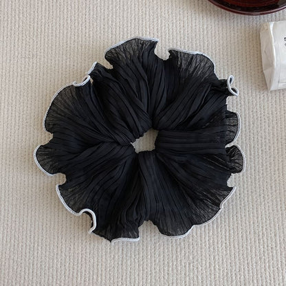 Contrast Trim Scrunchie