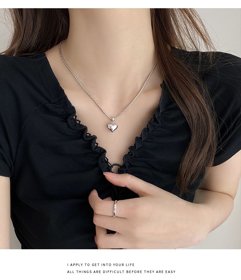 Necklace Heart Alloy Pendant