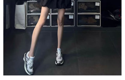 Plain High Waist Mini A-Line Skirt