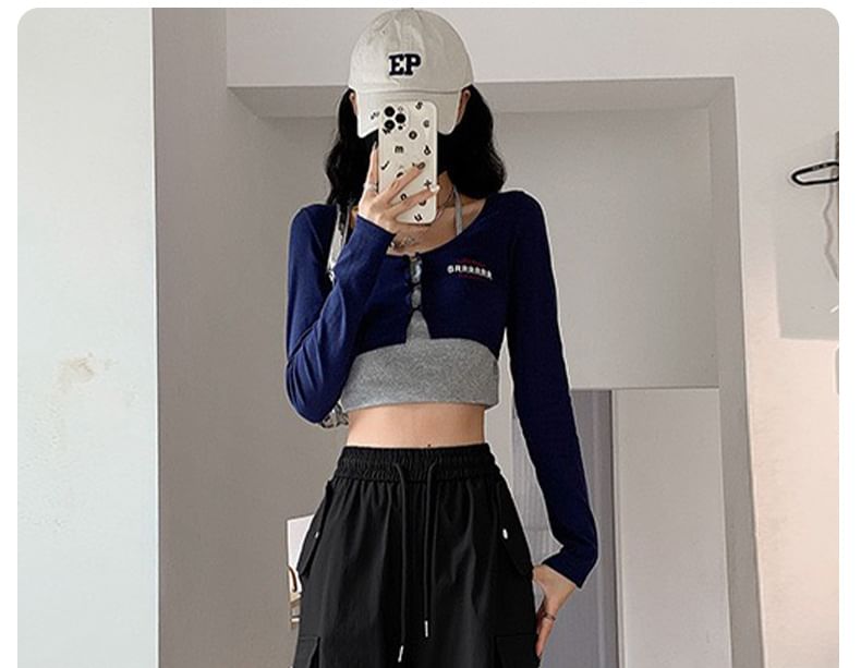 High Rise Plain Drawstring Baggy Cargo Pants