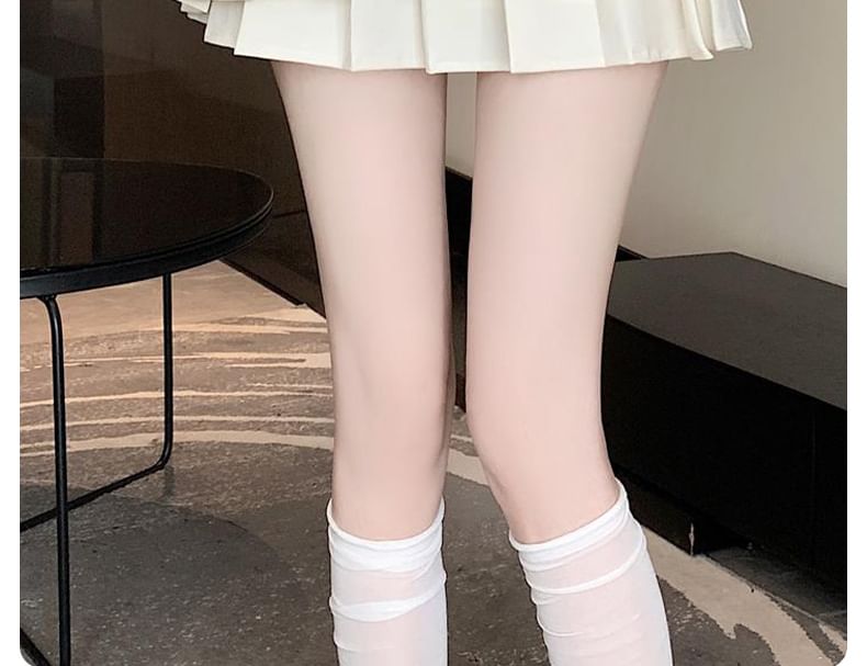Asymmetrical Pleated Belted High Waist Mini A-Line Skirt