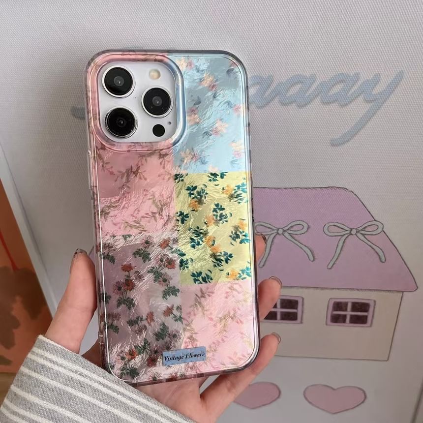 Case Panel Phone Floral