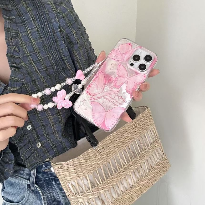 Phone Floral Set Strap Case /