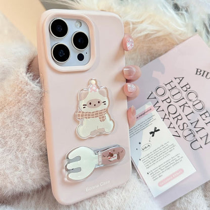 Case Cat Phone / Fork Set Stand