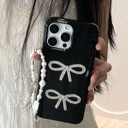 Bow Rhinestone Case Phone