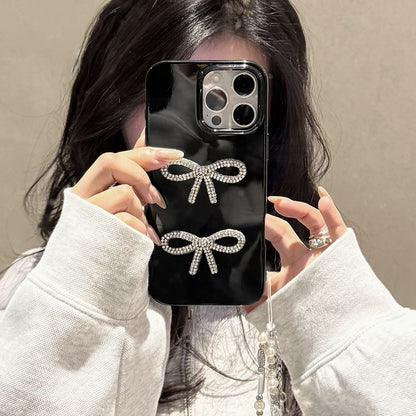 Bow Rhinestone Case Phone