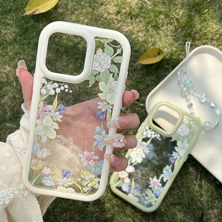 Floral Transparent Phone Case