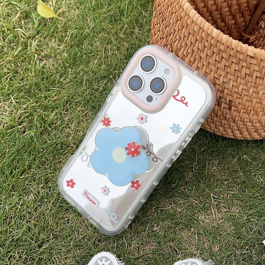 Phone Floral Case Mirrored