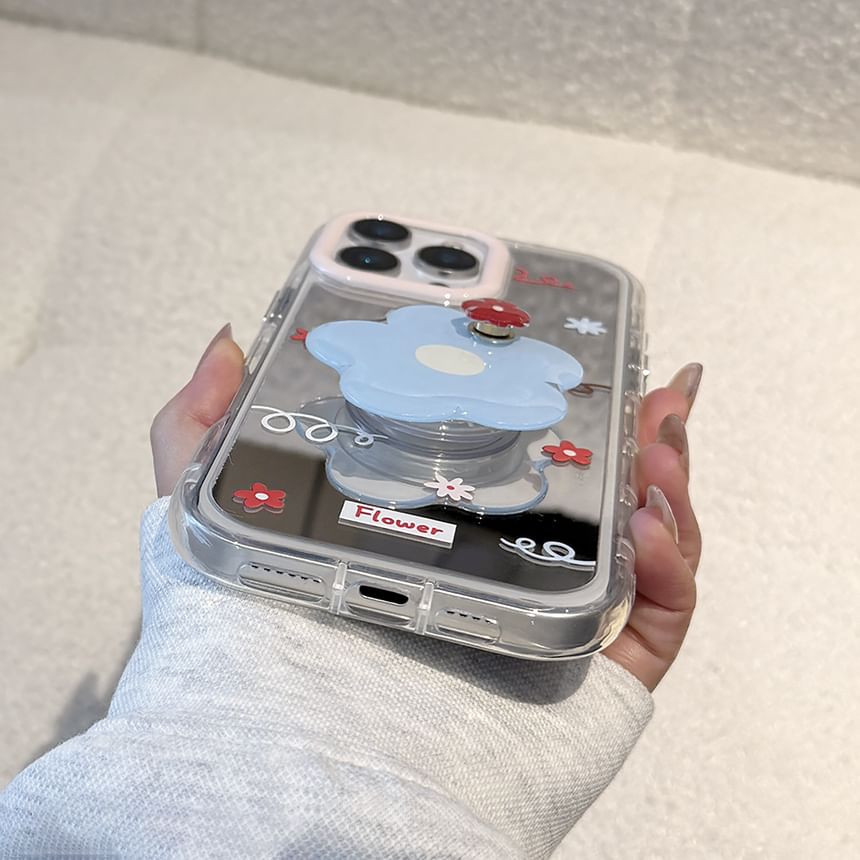 Phone Floral Case Mirrored