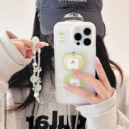 Apple Case Rotatable Strap Decoration Adhesive Dog Set Phone /