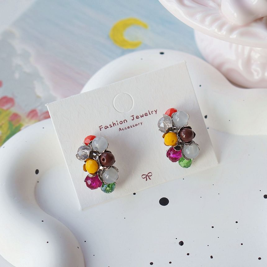 Bead Stud Sterling Earring 925 Silver