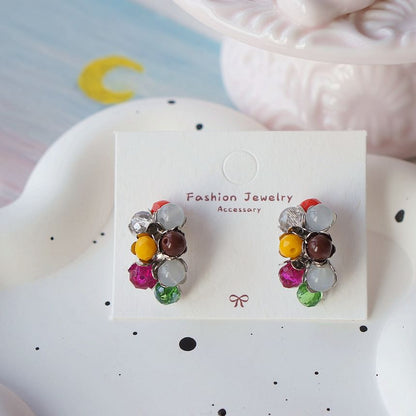 Bead Stud Sterling Earring 925 Silver