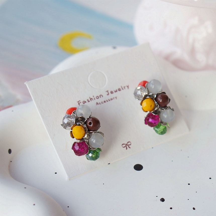 Bead Stud Sterling Earring 925 Silver