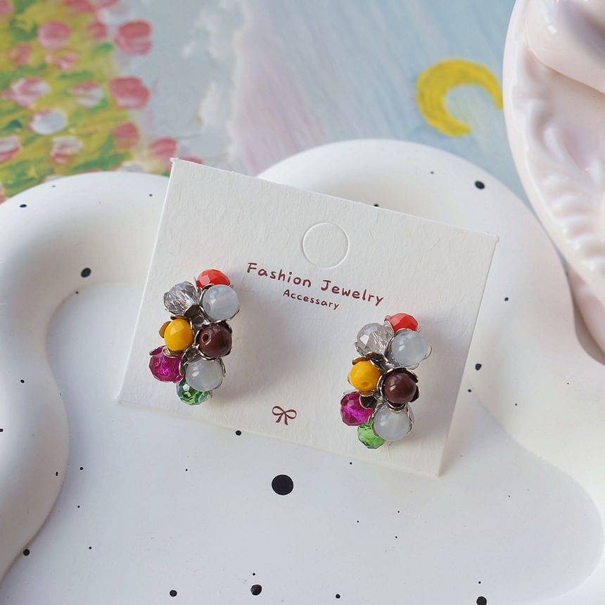 Bead Stud Sterling Earring 925 Silver