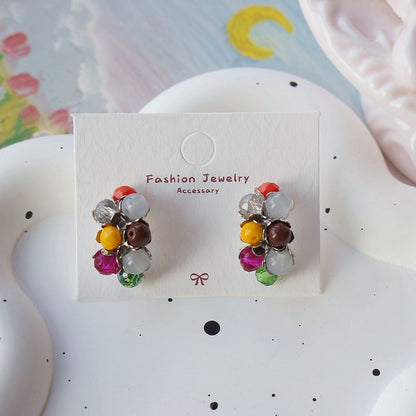 Bead Stud Sterling Earring 925 Silver