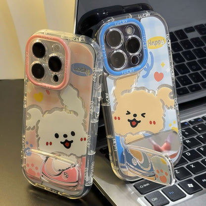 with Stand Phone Dog Case