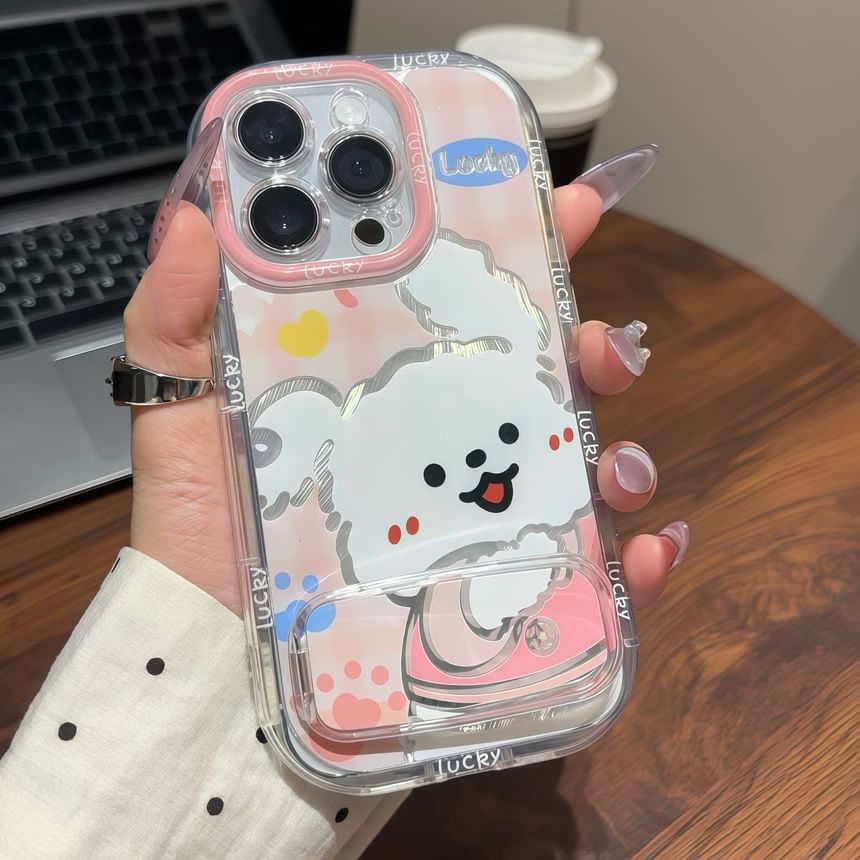 with Stand Phone Dog Case