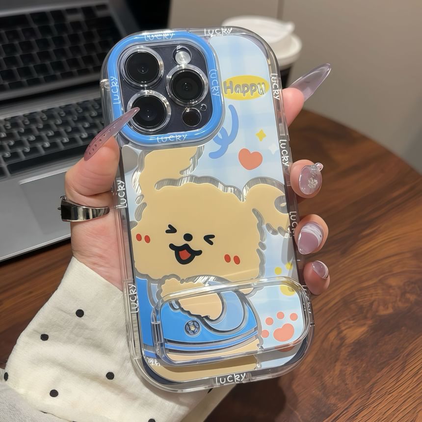 with Stand Phone Dog Case