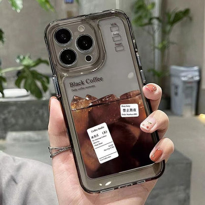 Case Transparent Coffee Phone