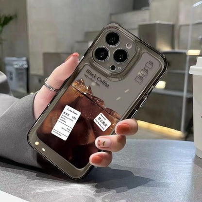 Case Transparent Coffee Phone