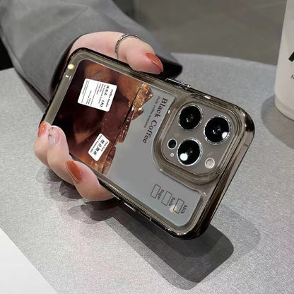 Case Transparent Coffee Phone