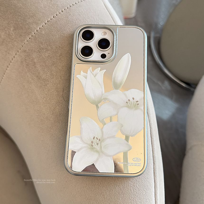 Case Set Floral Phone Print Strap /