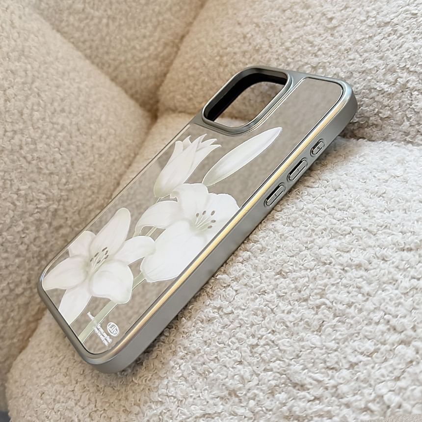 Case Set Floral Phone Print Strap /