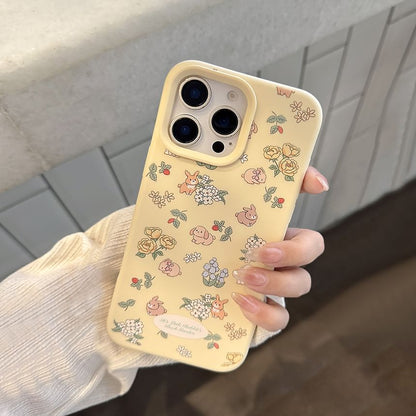 Strap Bead Phone / Rabbit Print Set Case