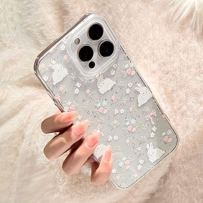 Bead Set Print Phone / Rabbit Case Strap