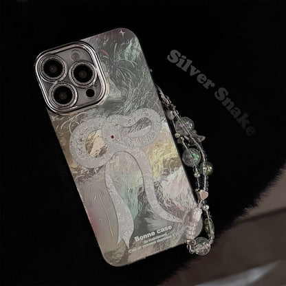 Set Phone / Bead Snake Strap Case Print