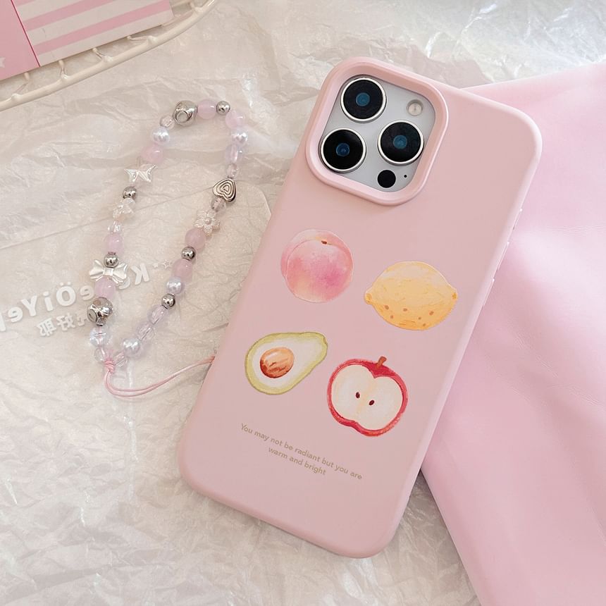Fruit Bead Phone Print Set / Case Strap