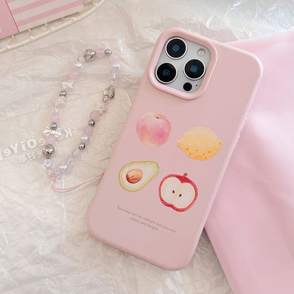 Fruit Bead Phone Print Set / Case Strap