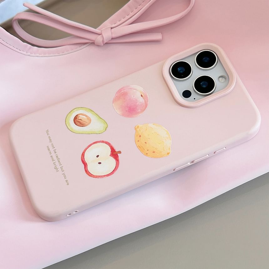 Fruit Bead Phone Print Set / Case Strap