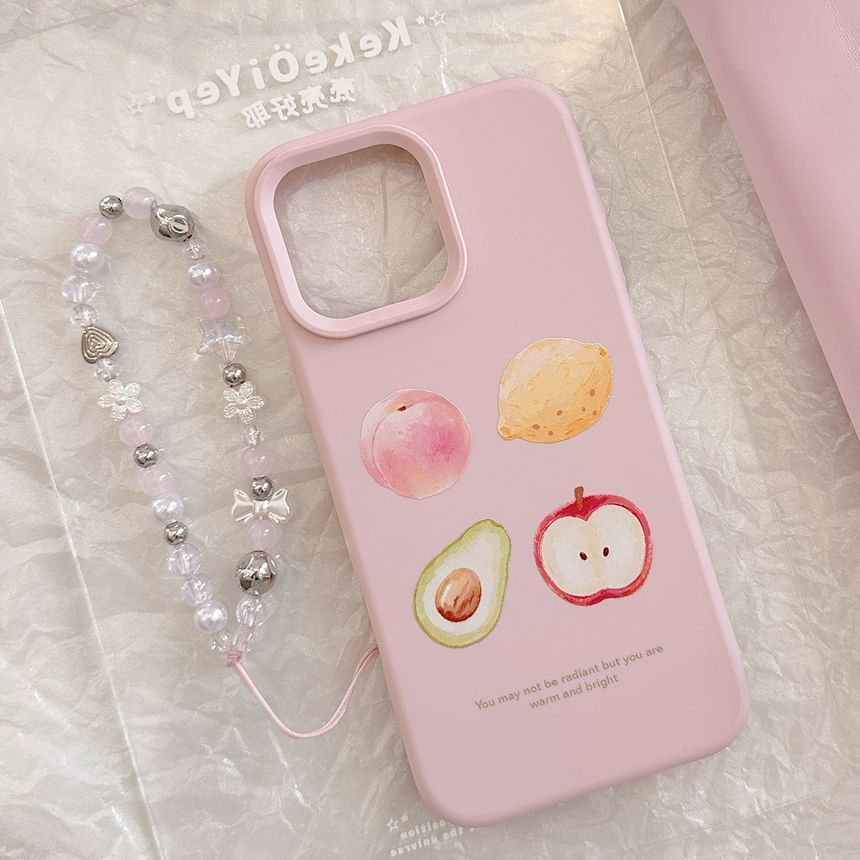 Fruit Bead Phone Print Set / Case Strap