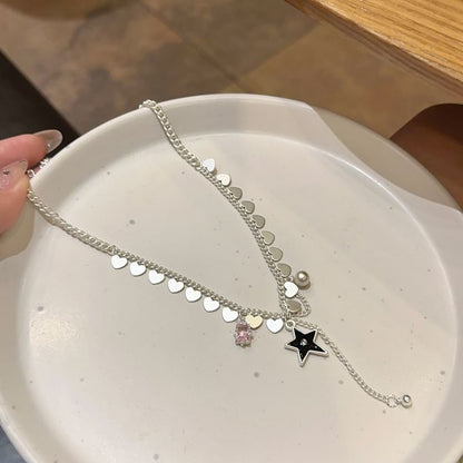 Pendant Necklace Star Lariat