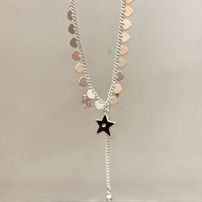 Pendant Necklace Star Lariat